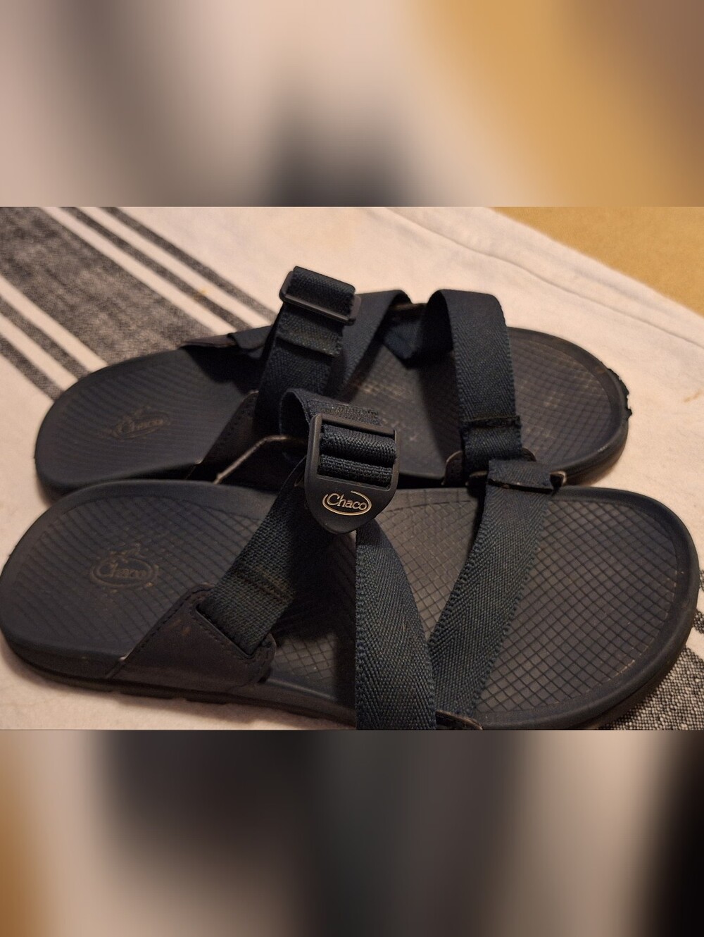 Chaco Men's Adjustable Strap Sport Sandals Navy Size 9